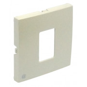 Лицевая панель для розетки RJ-45, цвет: бежевый, термопласт, LOGUS 90 Animato