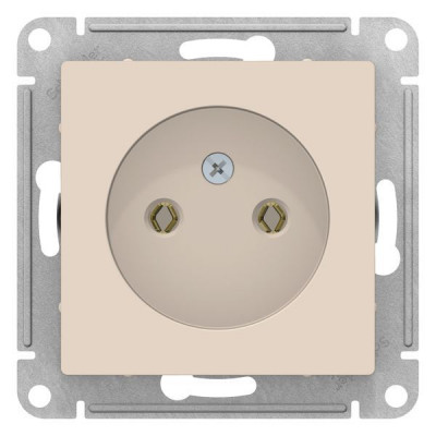 Розетка ATLASDESIGN, скрытый монтаж, бежевый Розетка ATLASDESIGN, скрытый монтаж, бежевый