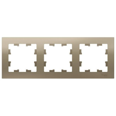 Рамка квадратная ATLASDESIGN, 3 поста, цвет - шампань Рамка квадратная ATLASDESIGN, 3 поста, цвет - шампань