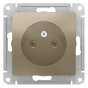 Розетка  ATLASDESIGN, скрытый монтаж, шампань