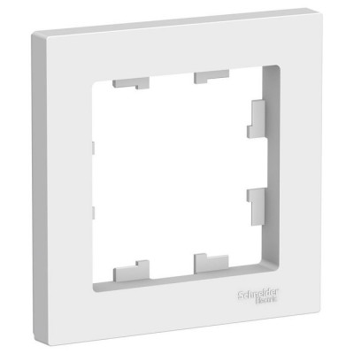 Рамка квадратная ATLASDESIGN, 1 пост, цвет - белый Рамка квадратная ATLASDESIGN, 1 пост, цвет - белый
