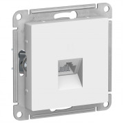 Розетка компьютерная RJ45 ATLASDESIGN, скрытый монтаж, белый