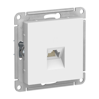 Розетка компьютерная RJ45 Cat.6 ATLASDESIGN, скрытый монтаж, белый Розетка компьютерная RJ45 Cat.6 ATLASDESIGN, скрытый монтаж, белый