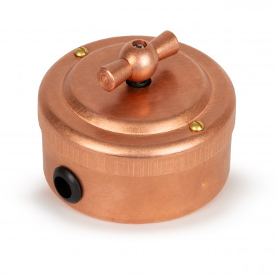 Переключатель поворотный 1кл (проходной) 10А, цвет "Nat copper" Переключатель поворотный 1кл (проходной) 10А, цвет "Nat copper"