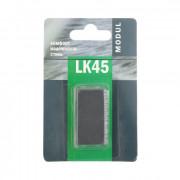Выключатель двухклавишный LK45, черный бархат
