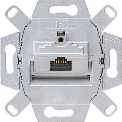 Розетка компьютерная RJ-45 одинарная кат. 6/6А, неэкранированная jung Розетка компьютерная RJ-45 одинарная кат. 6/6А, неэкранированная jung