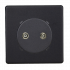 Розетка двойная TV/FM Matt Black Розетка двойная TV/FM Matt Black