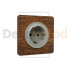 Рамка брашированная 1 пост под механизмы OneKey, ясень в масле Рамка брашированная 1 пост под механизмы OneKey, ясень в масле