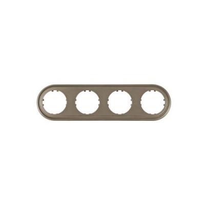 Рамка круглая LK Vintage, 4 поста, бронзовая Рамка круглая LK Vintage, 4 поста, бронзовая