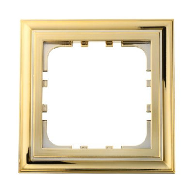 Рамка "CLASSIC" LK80, 1 пост, золотая Рамка "CLASSIC" LK80, 1 пост, золотая