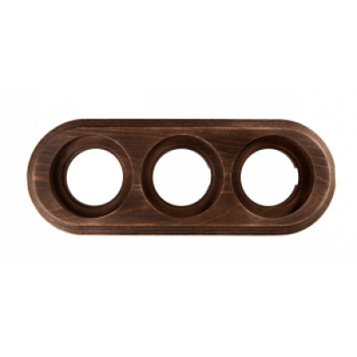 Рамка 3-поста Bironi, цвет: старое дерево Рамка 3-поста Bironi, цвет: старое дерево